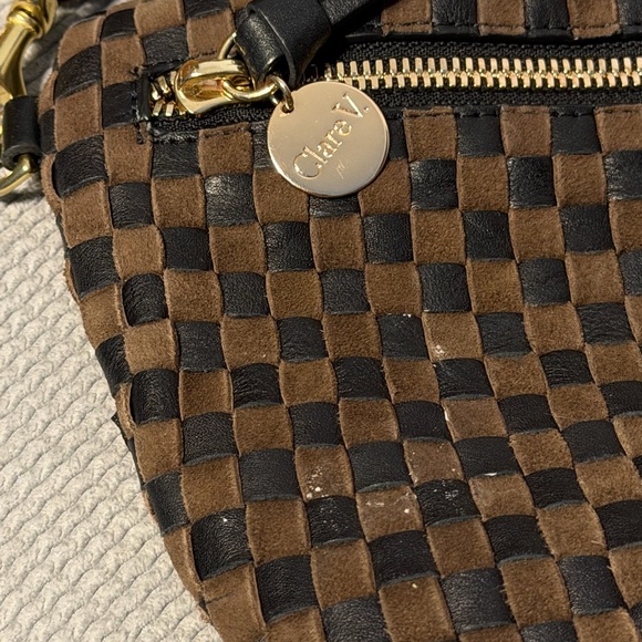Clare V Grande Fanny Black and Brown Checkered - Picture 6 of 10